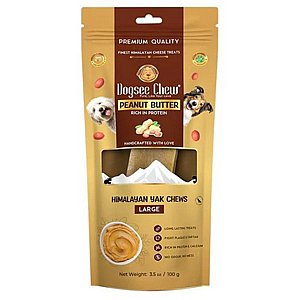 Dogsee Chew עצם יאק L בטעם חמאת בוטנים 130 גרם לכלב Dogsee Chew עצם יאק L בטעם חמאת בוטנים 130 גרם לכלב